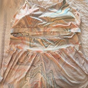 Old Navy Pastel Swirl Activewear Set